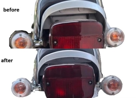 KZ1000 D1 テールランプブラケット - ミヤウチファイバープロダクツ