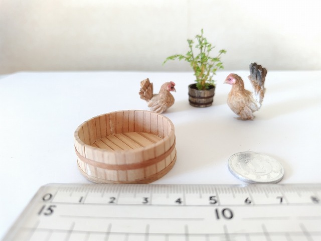 12分の1サイズ ミニチュアたらい（中） | Minimoku