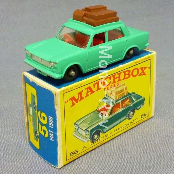 マッチボックス56B-1b フィアット 1500 こげ茶荷物 後期箱 | 絶版