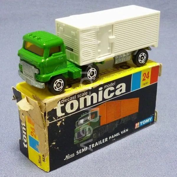 トミカ 24-2-4 日野セミトレーラー パネルバン 白パネル | 絶版