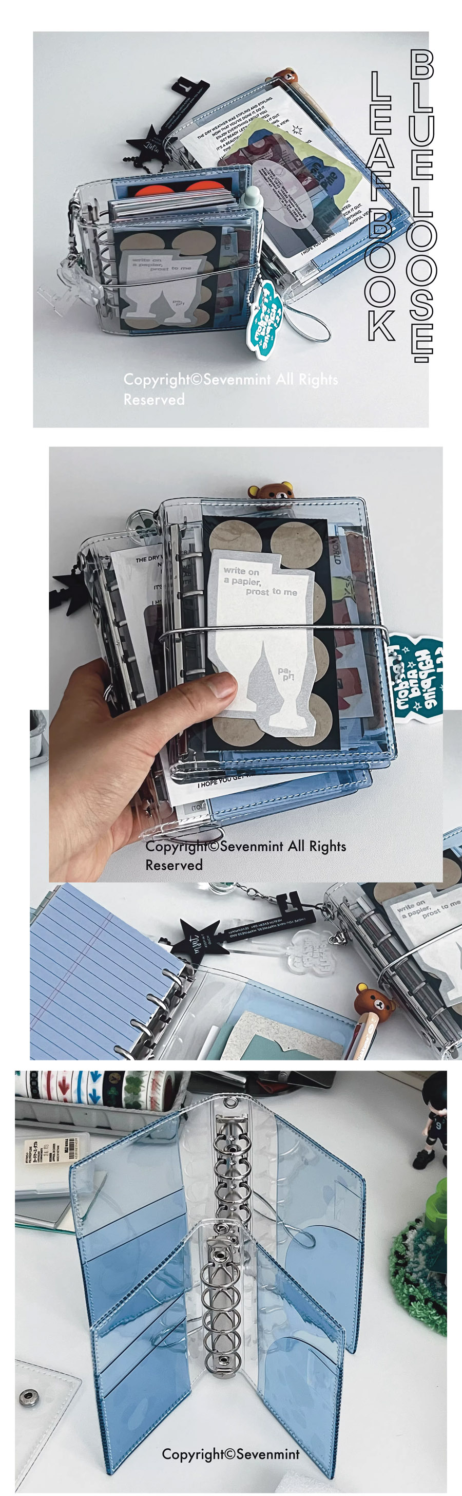 SEVENMINT] Pocket bookブルー手帳 (m5/A7)(3/23締・4月中旬入荷予定