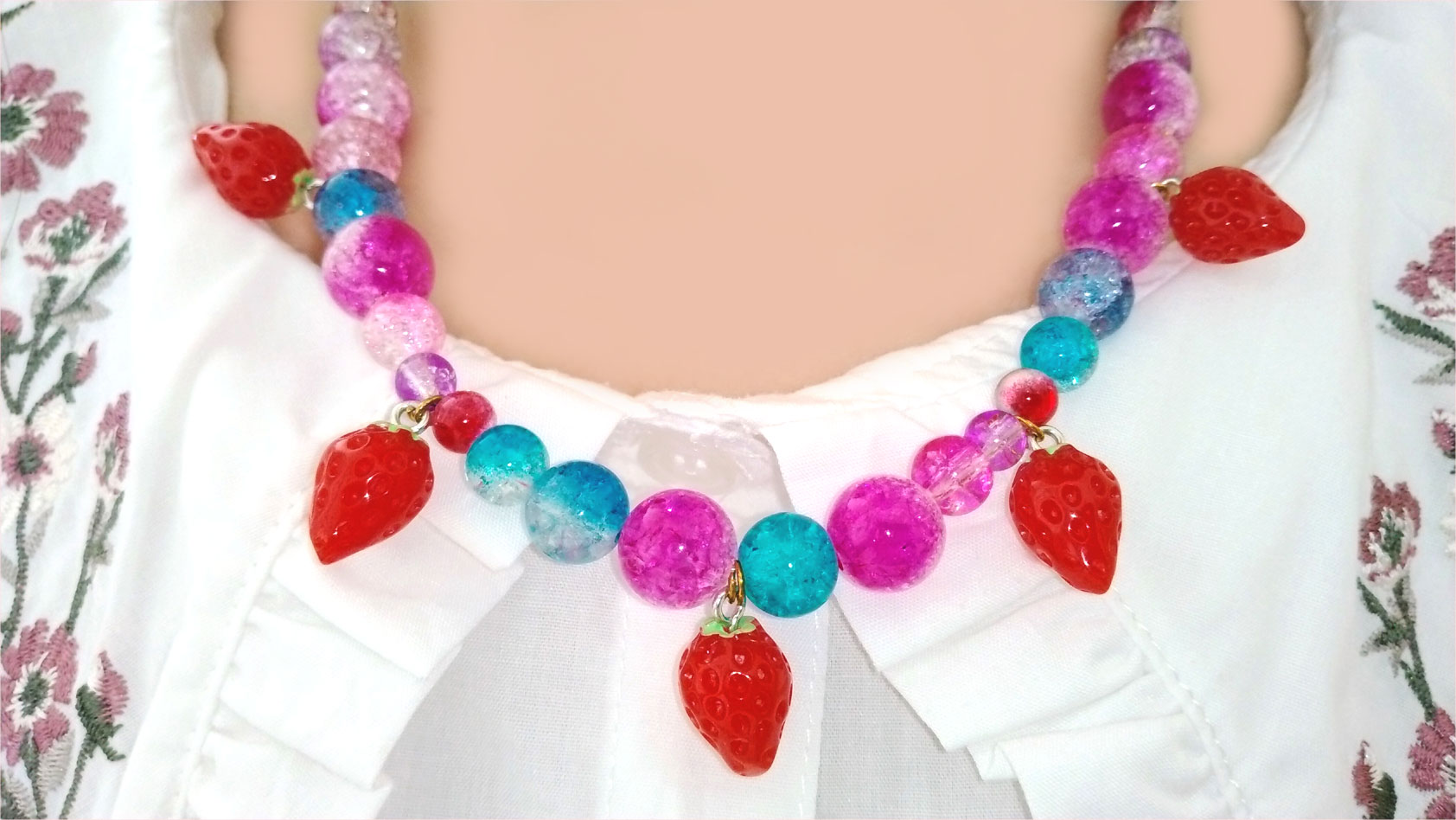 ラパフェ ✫ 薔薇 ネックレス と 鏡 ［2点セット］　姫　ゆめかわ　希少 ラパフェ ✫ 薔薇 ネックレス と 鏡 ［2点セット］ 姫 ゆめかわ 希少