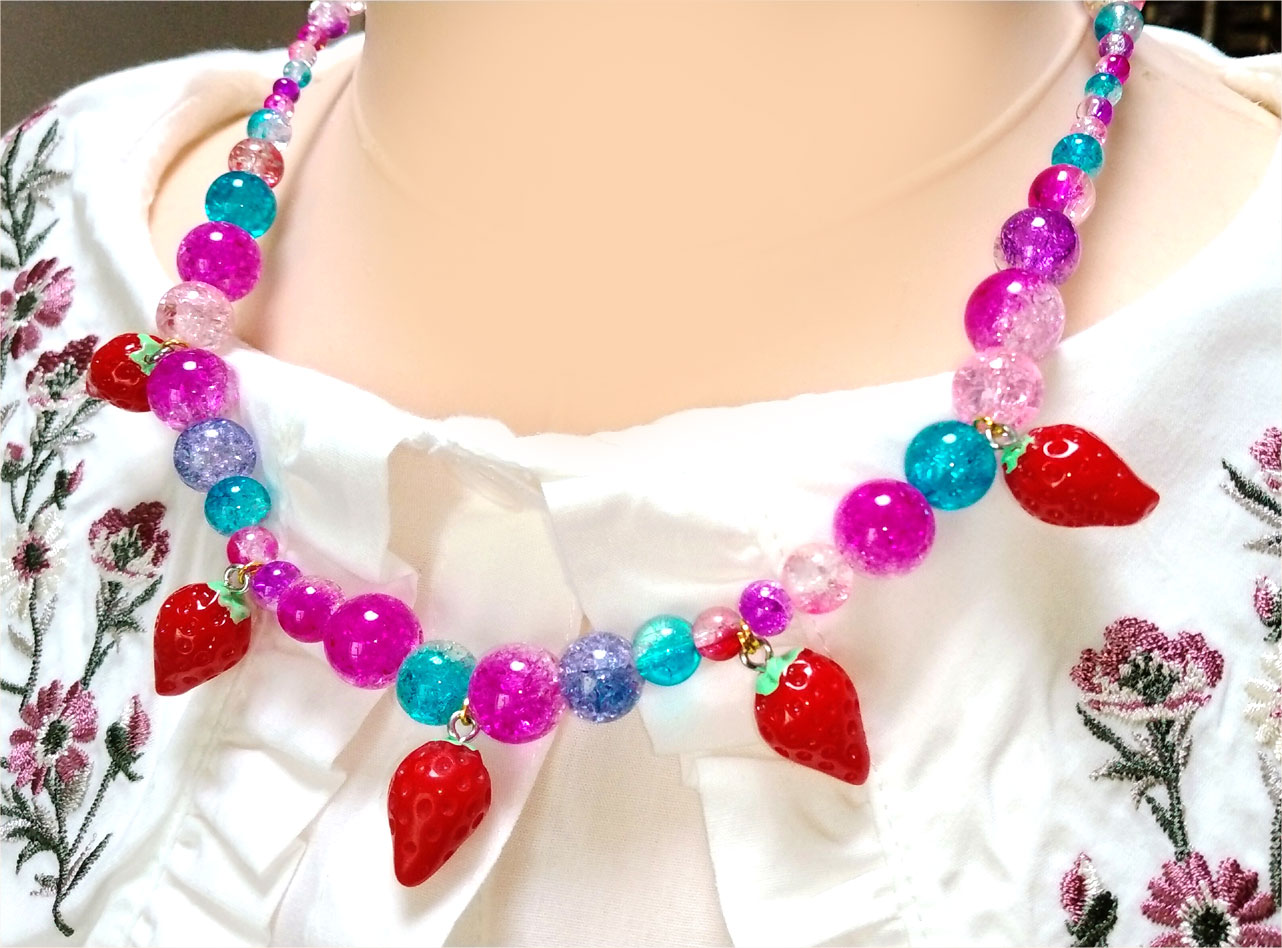ラパフェ ✫ 薔薇 ネックレス と 鏡 ［2点セット］　姫　ゆめかわ　希少 ラパフェ ✫ 薔薇 ネックレス と 鏡 ［2点セット］ 姫 ゆめかわ