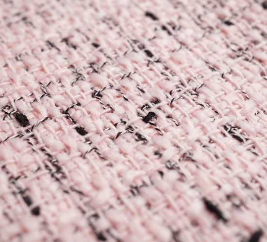 Cocoピンク × ブラックネップツイード 10cm - MsRibbon