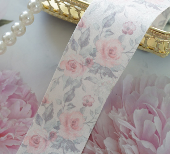 アンティークローズファブリックリボン 幅3.8cm/90cm - MsRibbon