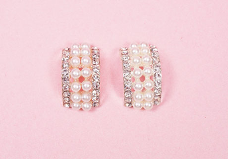 ビジュー×パールリボンセンターパーツ - MsRibbon