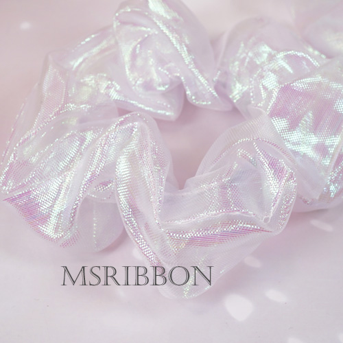 ハンドメイド シュシュ オーロラレース オーダーページ ハンドメイド髪