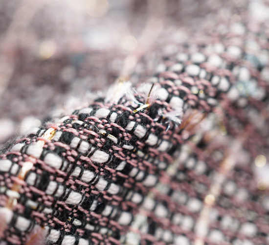 Cocoブラック×ピンクツイード 10cm - MsRibbon