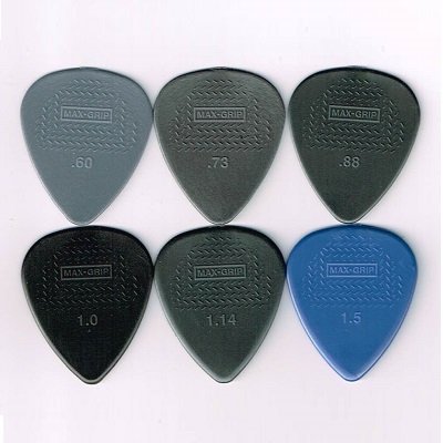 ギターピック 6枚 セット ジムダンロップ Max-Grip Jazz III Nylon Pick RD JIM Jim