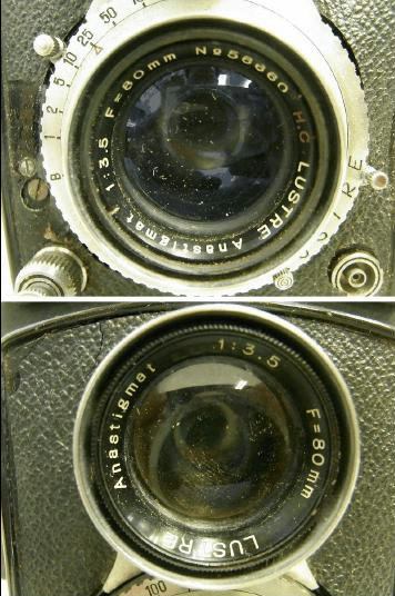 Lustre Flex 二眼レフカメラ レザーケース付き ラスターフレックス（LUSTRE FLEX） 二眼レフ | 遊べる古本屋 ＋