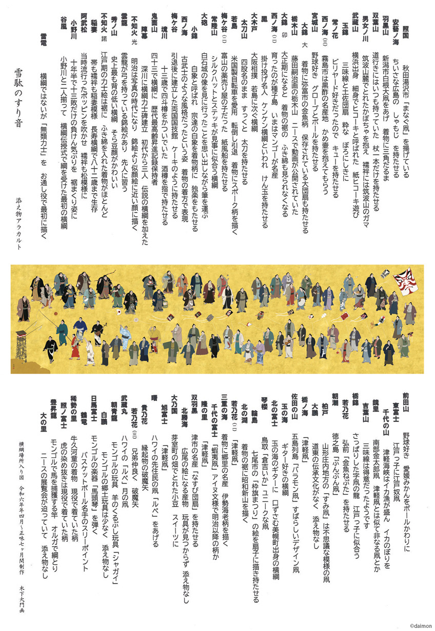 歴代横綱場所入り図」のご案内 | 大相撲錦絵 大門