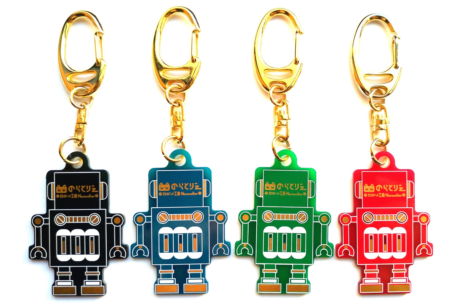 電子基板キーホルダー『れとろぼ』 | ロボット工房のらとりえWebショップ
