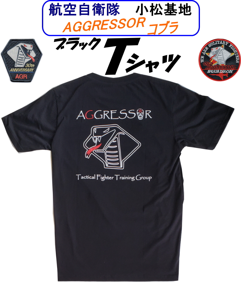 小松基地 航空自衛隊飛行教導群 アグレッサー・コブラ ブラックＴシャツ ノースウェスト 空飛ぶ広報室