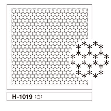 一目刺し用ふきん（角亀甲つなぎ） | 刺し子糸・反物販売－小鳥屋