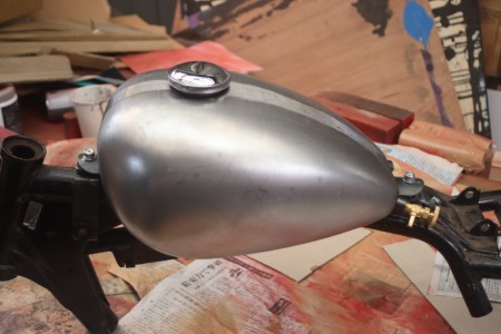 金属製燃料タンク ピーナッツタンク ST250 エストレア250 タンク内錆なし goodsショッピングサイト/商品詳細 受注生産・ ピーナッツタンク