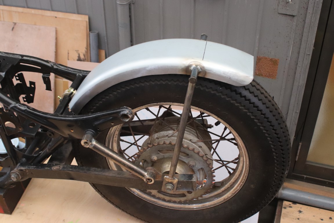 ビラーゴ250 鬼ローダウン フラットフェンダー＆リジットバーKIT