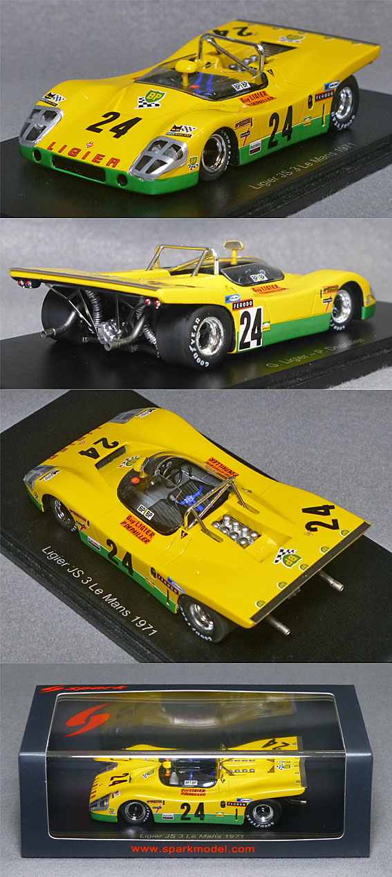 S8620 リジェ JS3（No.24/G.Ligier/P.Depailler）1971ル・マン24時間レース | ミニカーショップ ポケットガレージ
