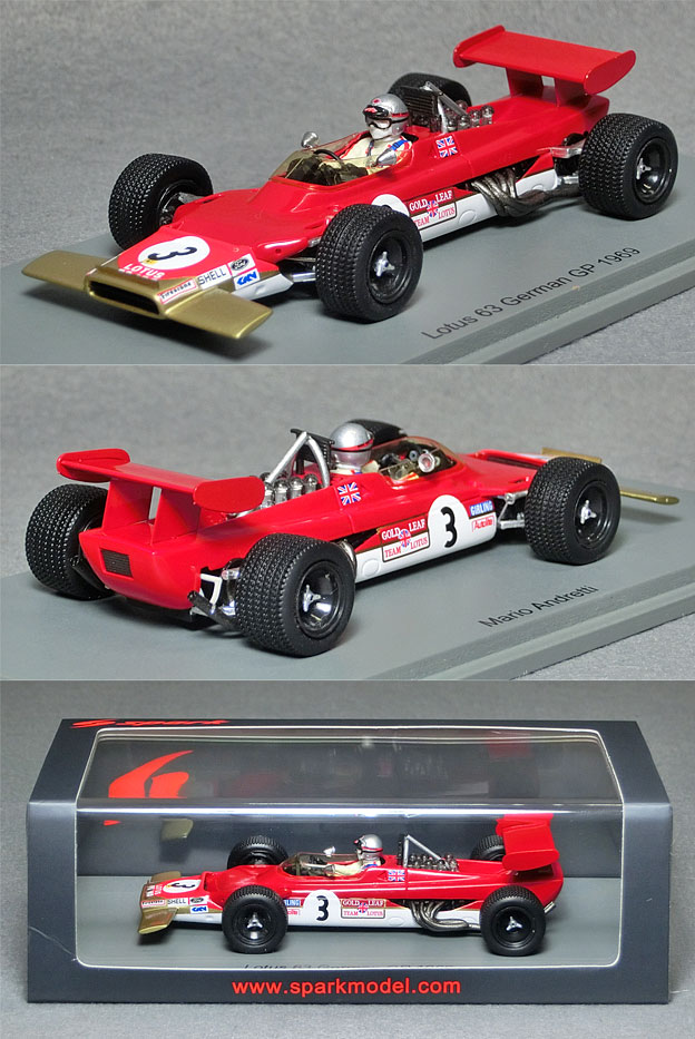 S6354 ロータス63（No.3/マリオ・アンドレッティ）1969ドイツGP