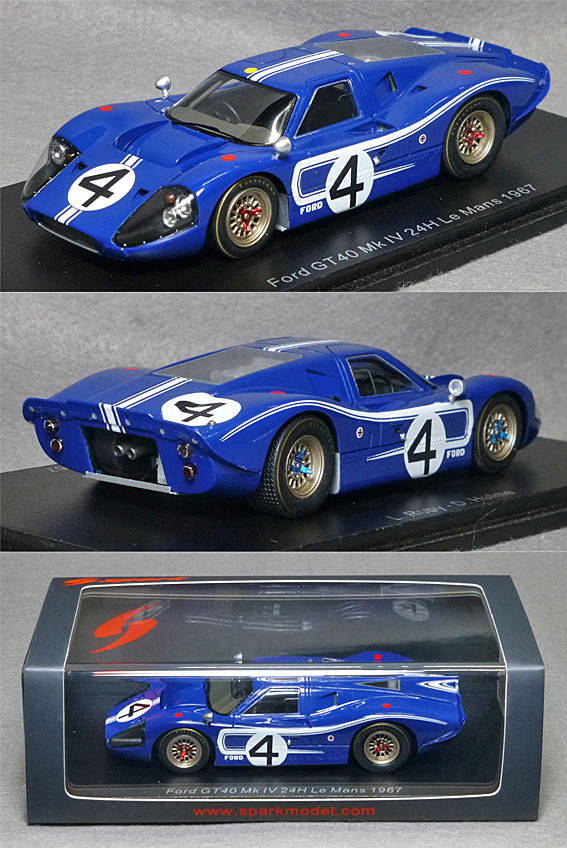 S4544 フォード GT40 Mk IV（No.4/L.Ruby/D.Hulme）1967ル・マン24時間