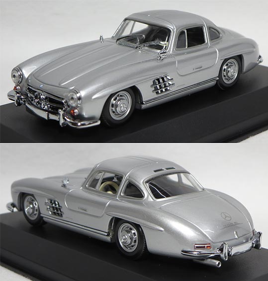 940039000 メルセデスベンツ300SL (W198 I) 1955（シルバー） | ミニカーショップ ポケットガレージ