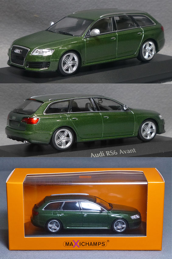 【希少】アウディ RS6 Avant　ミニカー 1/43 Audi コレクション 940017210 アウディ RS6 アバント 2007（グリーンメタリック