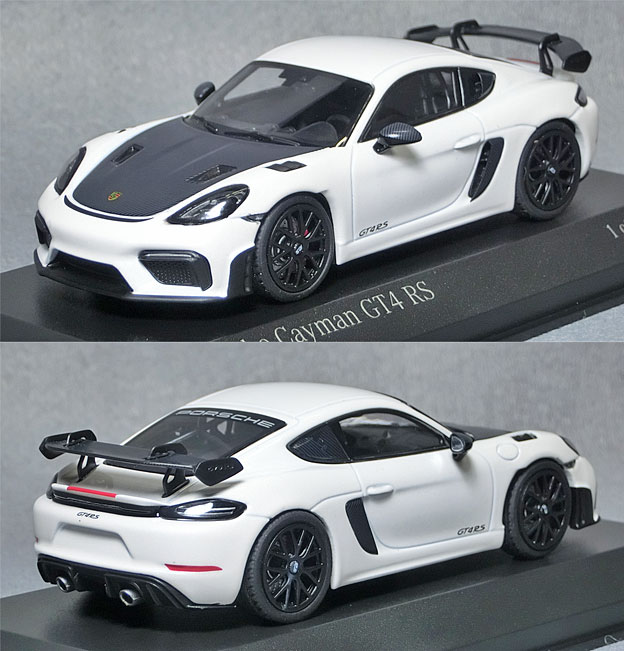 ポルシェ 981ボクスタースパイダー718ケイマン1/43ホワイト2000台限定