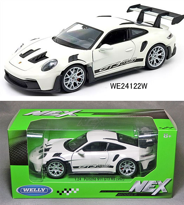 701-019 WELLY 1/18 ポルシェ 911GT3 CUP ホワイト Welly Porsche 911 (997) GT3 Cup Car Street Version White 1