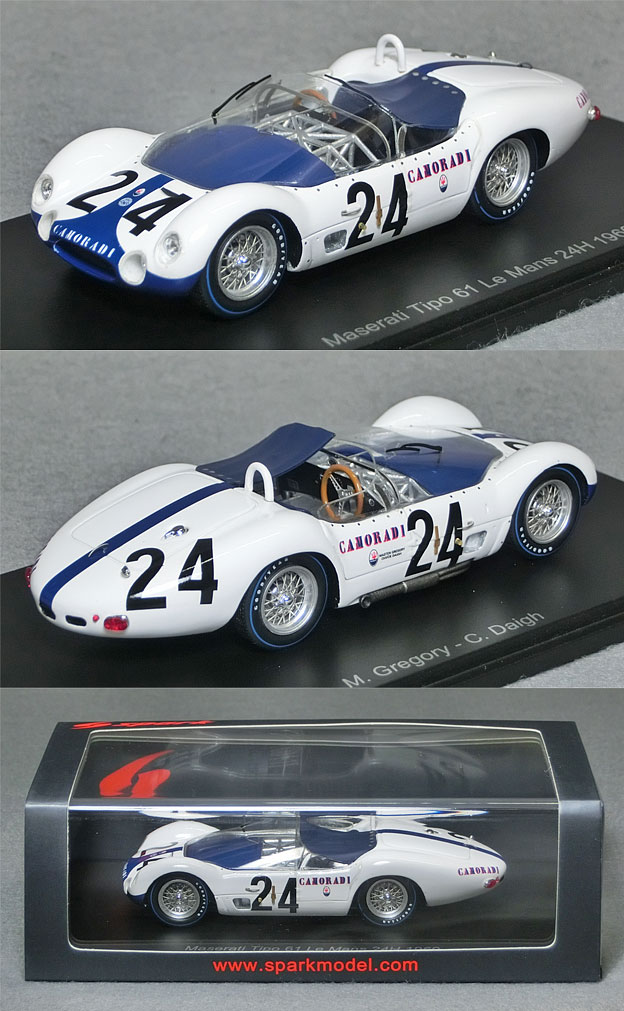 S4726 マセラッティ Tipo 61（No.24）1960ル・マン24時間レース