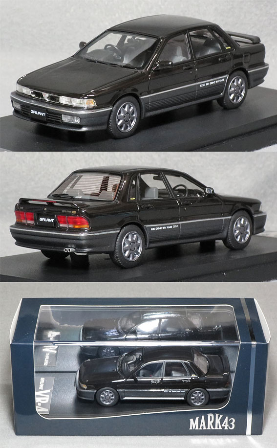 PM43133BT 三菱ギャランVR-4[E39A] 1990（ランプブラック/シャトーシルバー2トーン） | ミニカーショップ ポケットガレージ