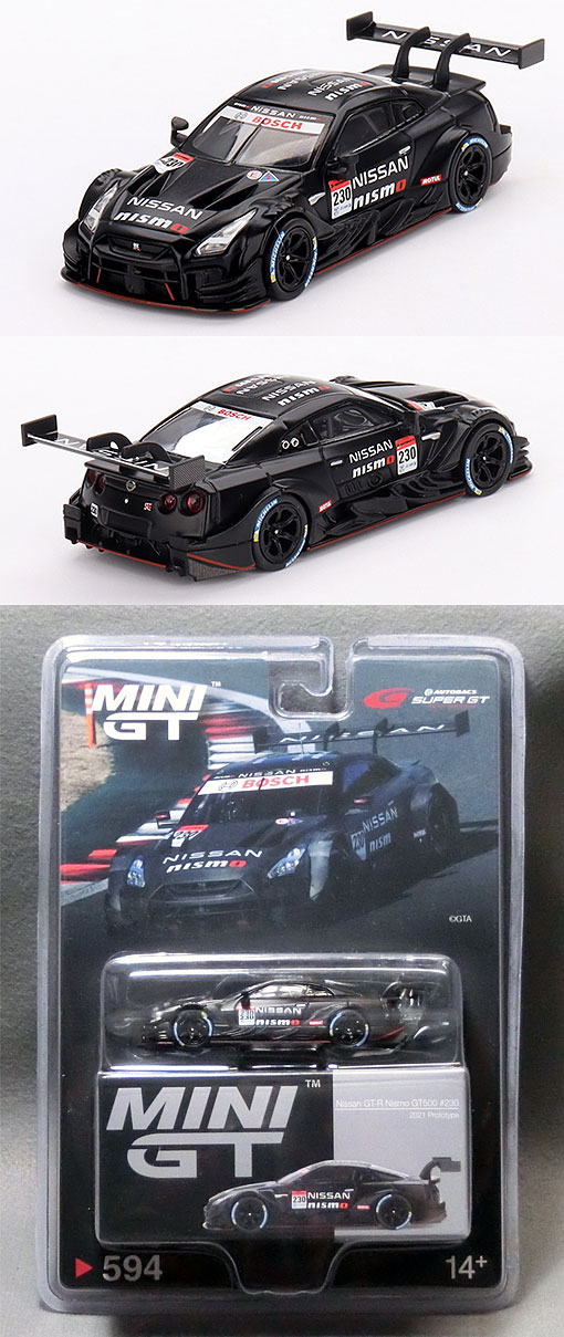 MGT00594-L 日産GT-R Nismo（No.230）テストカー 2021スーパーGT *ブリスターパッケージ仕様 | ミニカーショップ  ポケットガレージ