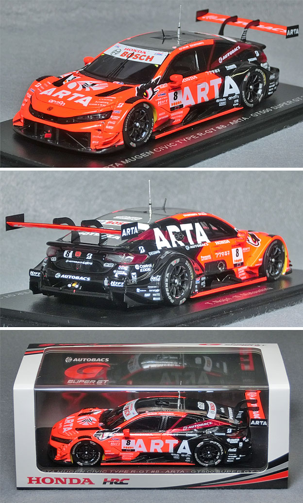 43SGT25008 ARTA MUGEN CIVIC TYPE R-GT（No.8/T.Nojiri/N.Matsushita