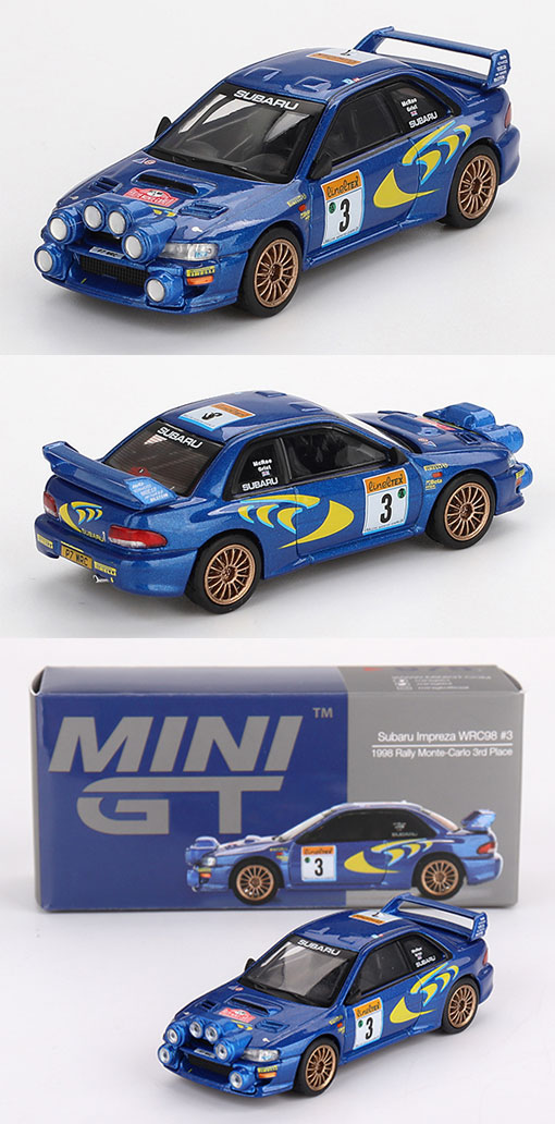 モンテカルロ MGT00975-L スバル インプレッサ WRC98（No.3）1998モンテカルロ