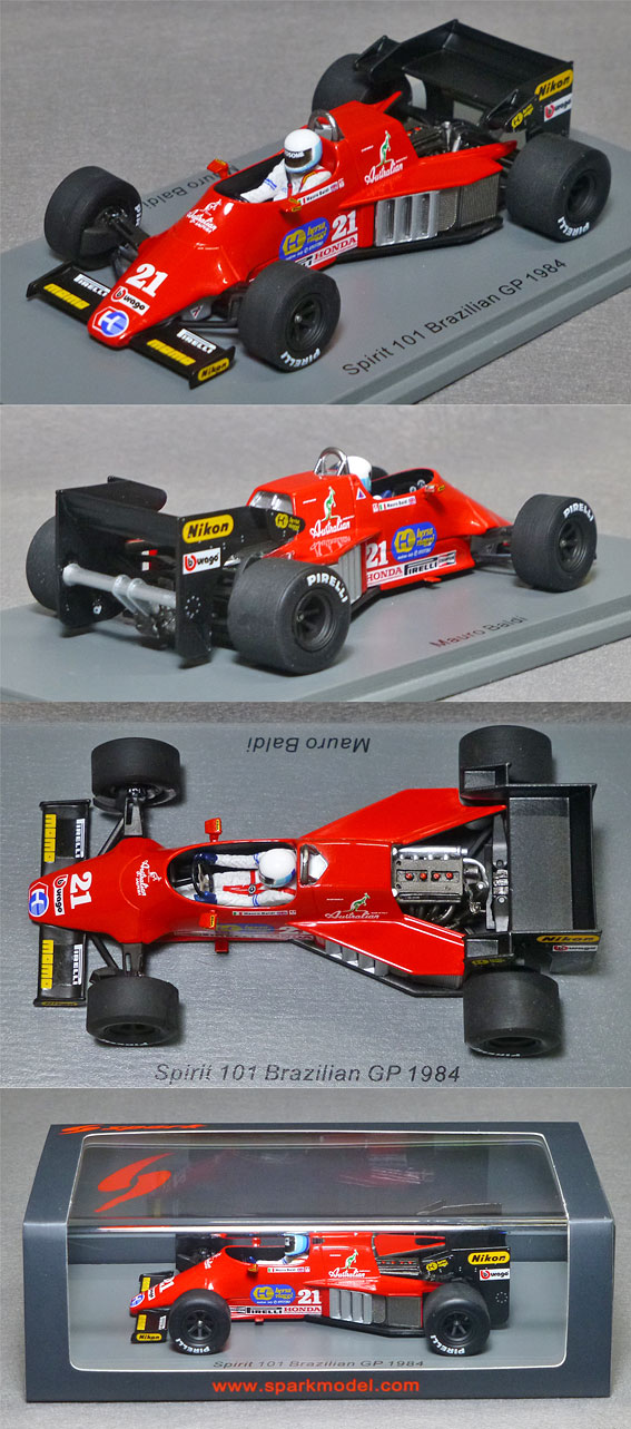 S3926 スピリット 101 1984ブラジルGP（No.21/マウロ・バルディ 