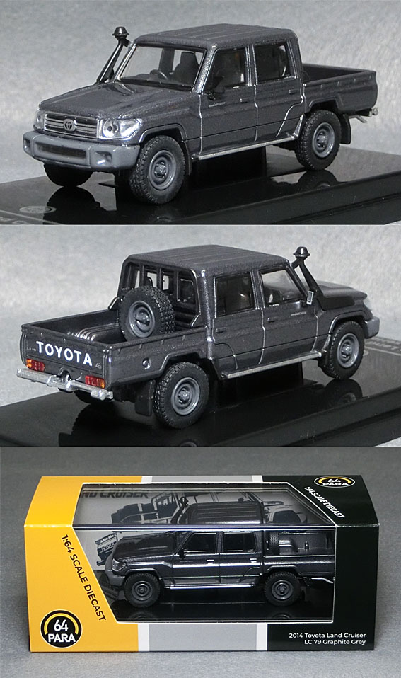 PA-65682 トヨタ ランドクルーザー Dbl Cab LC79 2014（グラファイトグレー）*右ハンドル | ミニカーショップ ポケットガレージ