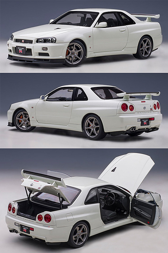 77406 日産スカイラインGT-R [R34] VスペックII（ホワイトパール