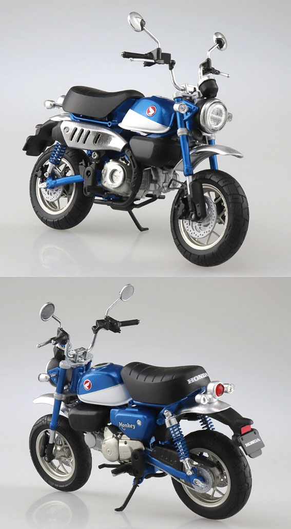 スポーツ 中古】ミニカー Honda Monkey125(パールグリッターリングブルー