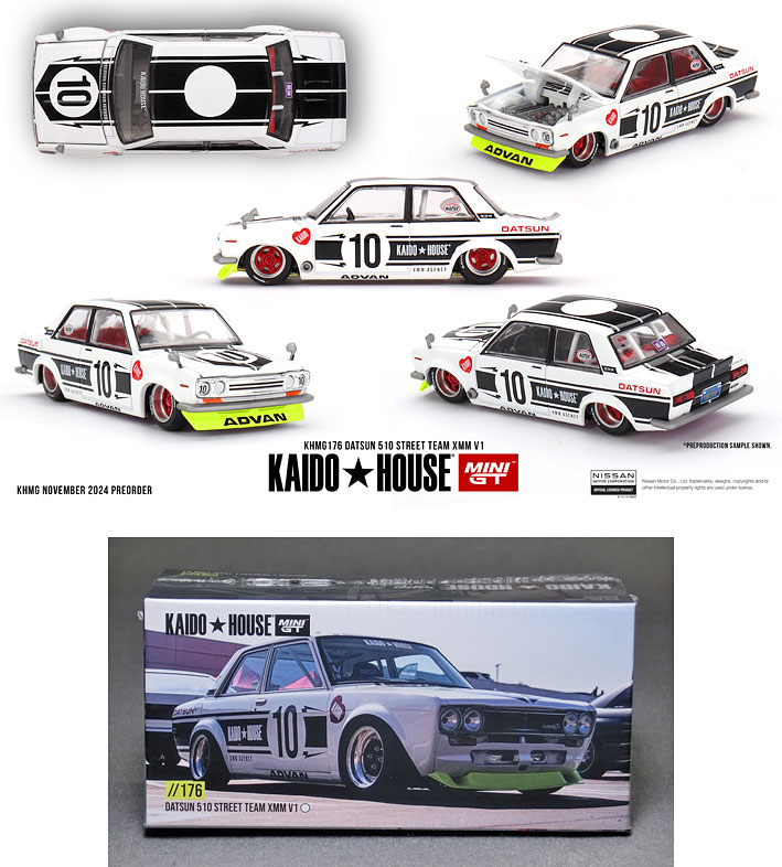 KHMG176 ダットサン 510 ストリート Team XMM V1 *左ハンドル