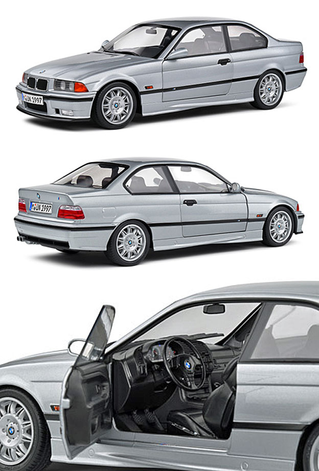 S1803913 BMW M3 クーペ [E36] 1990 (シルバー) | ミニカーショップ