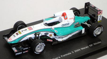 EBBRO PETRONAS Tom's F3 2008 マカオGP優勝車 44076 2008F3マカオGP優勝「PETRONAS Tom's」（No.2/国本京佑