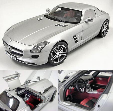 1/12 メルセデスベンツSLS AMGクーペ シルバー [PCS10600] PCS10600 メルセデス・ベンツ SLS AMG クーペ （シルバー） | ミニカー