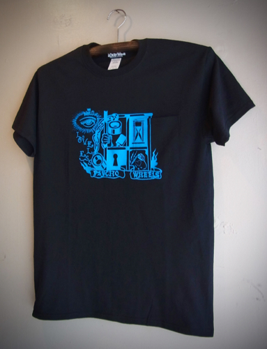 LOVELESS - S/S T-shirt (BLACK/neon blue) | - THE WORLD ONLINE STORE -