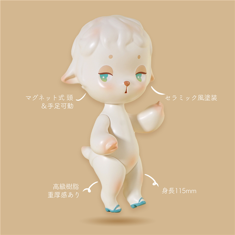 * antique sheep ✵ * もも色リボンと鈴をつけた小さな 羊さん QLY's Little Lamb~新葉·リバイバル~ | QLYwork