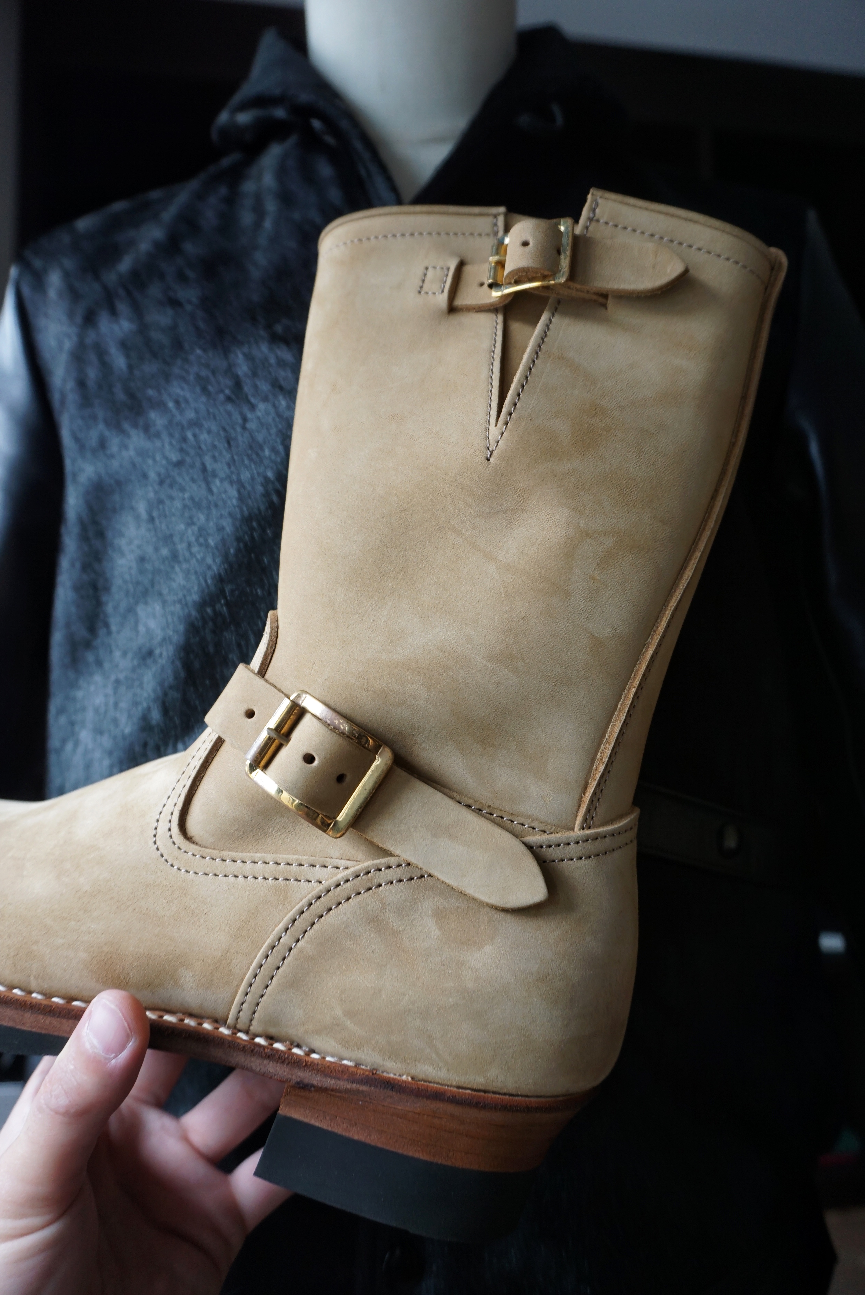 今季限定】LOT.329LTD Engineer Boots / Heavy-Weight Nubuck | RAT STYLE
