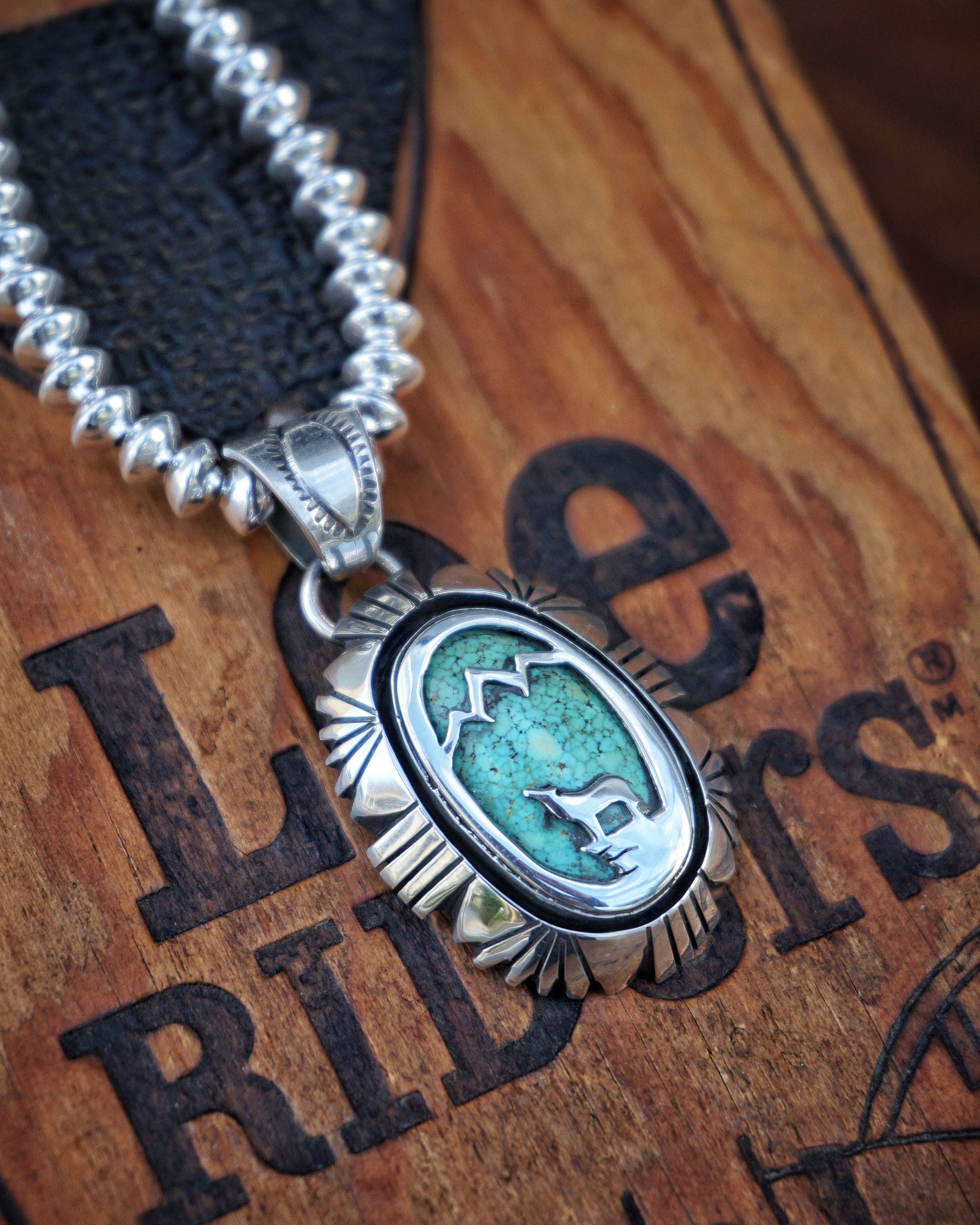 Herman Vandever KINGMAN Turquoise Pendant Top | RAT STYLE