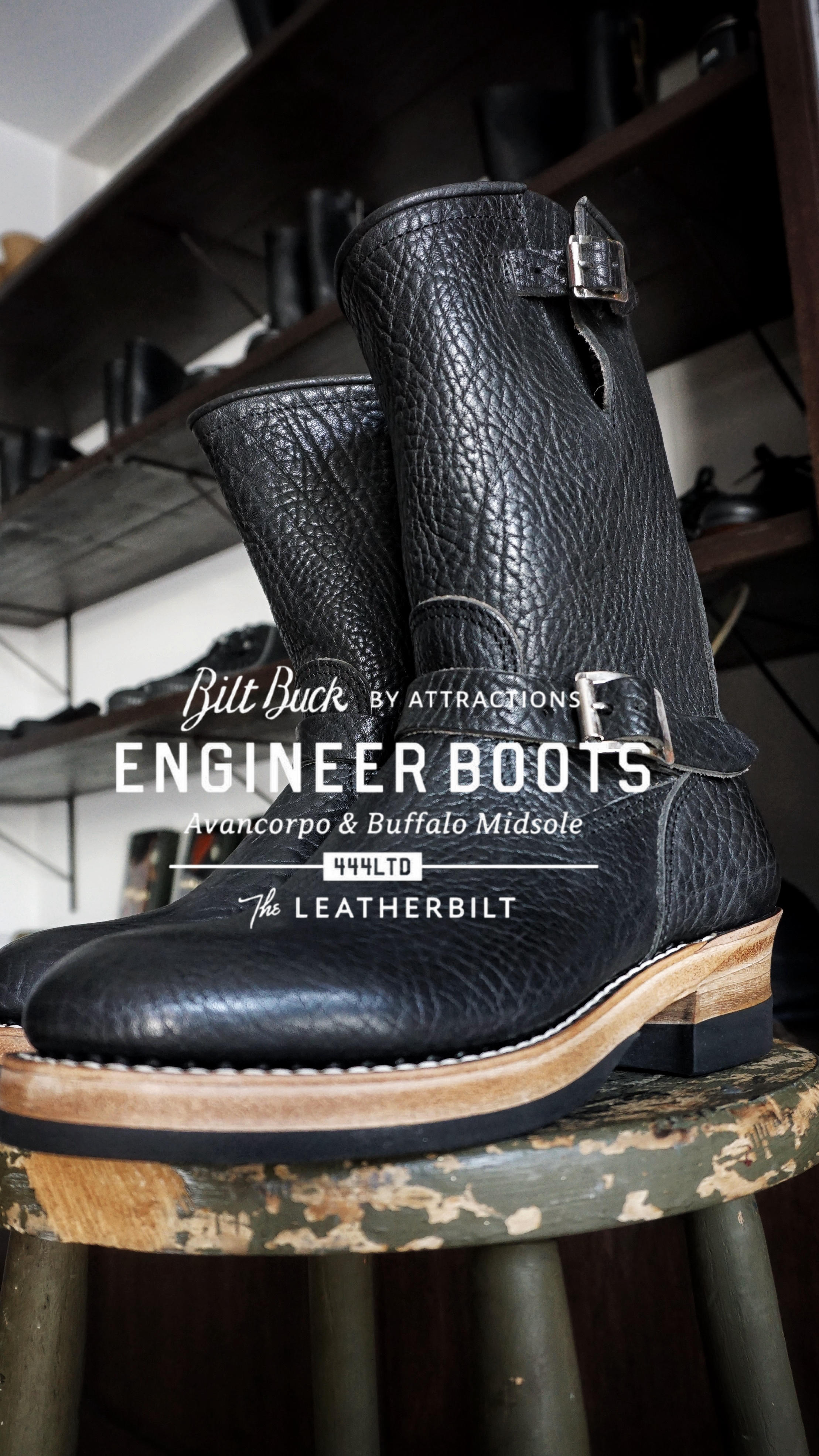 今季限定】LOT.444LTD Engineer Boots / Avancorpo & Buffalo-Midsole 