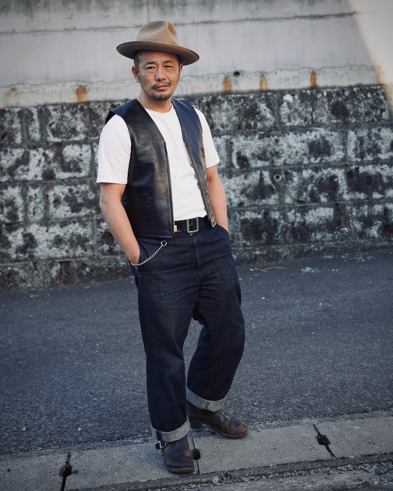 A401 1950s Vintage Style Leather Vest | RAT STYLE