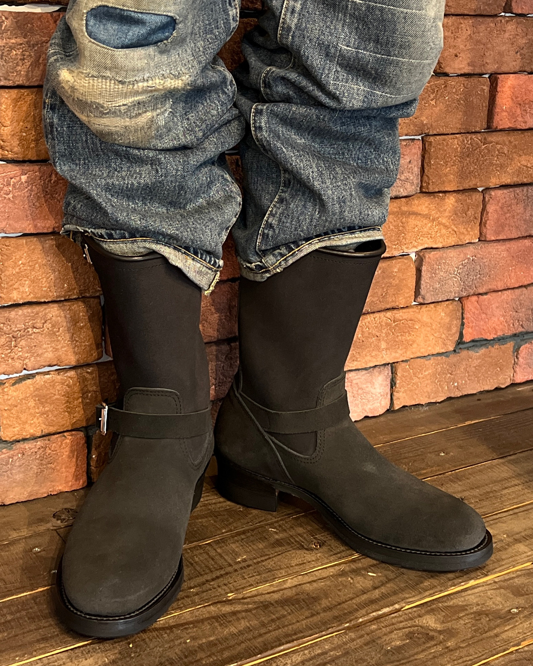 BILTBUCK Lot329LTD Suede Engineer Boots BILTBUCK by ATTRACTIONS