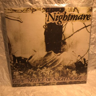 Nightmare: Give Notice ofNightmare (LP) ※黒盤 - Record Shop A-Z