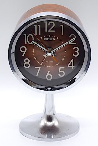 CITIZEN 手巻き式置時計　昭和レトロ　スペースエイジ　NO.51111 CITIZEN 手巻き式置時計 昭和レトロ スペースエイジ NO.51111