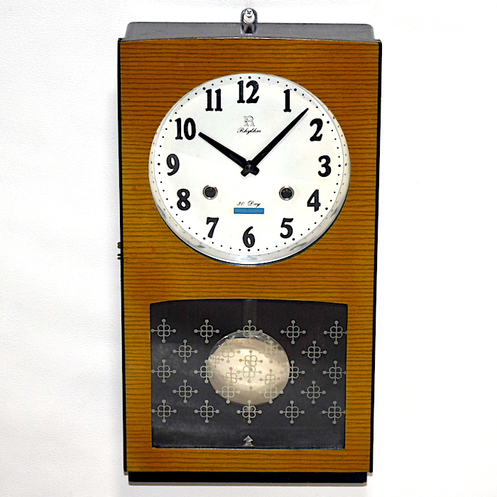 リズム時計工業 箱型柱時計 30Day 昭和40年代頃【W383】〔100〕 | れと